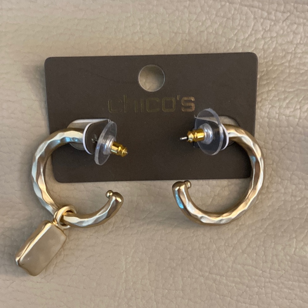 Chico’s Brand New with Tags Gold Earrings
